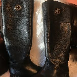 Black Tory Burch Riding Boots